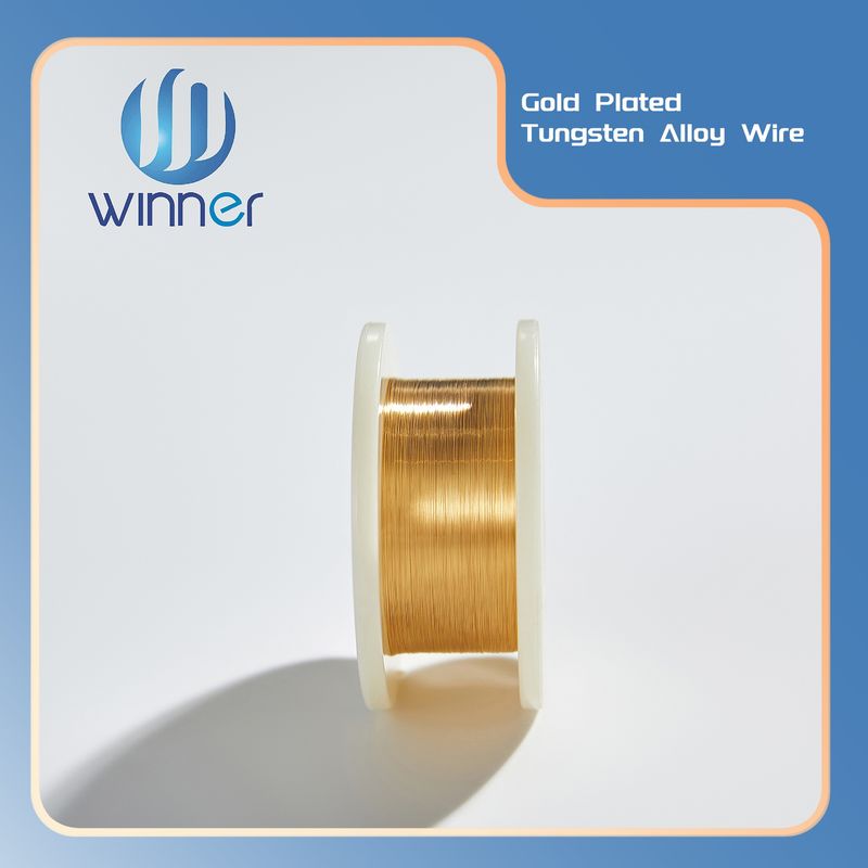 0.02-2.0mm Metal High Pure Gold-plated Tungsten Wire Wu≥99.99% for  Lab Scientific