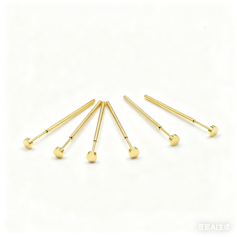 Precision-Engineered Gold Plated Spring Test Probe with 80g Spring Force and 1A Current Ration for PCB Testing
