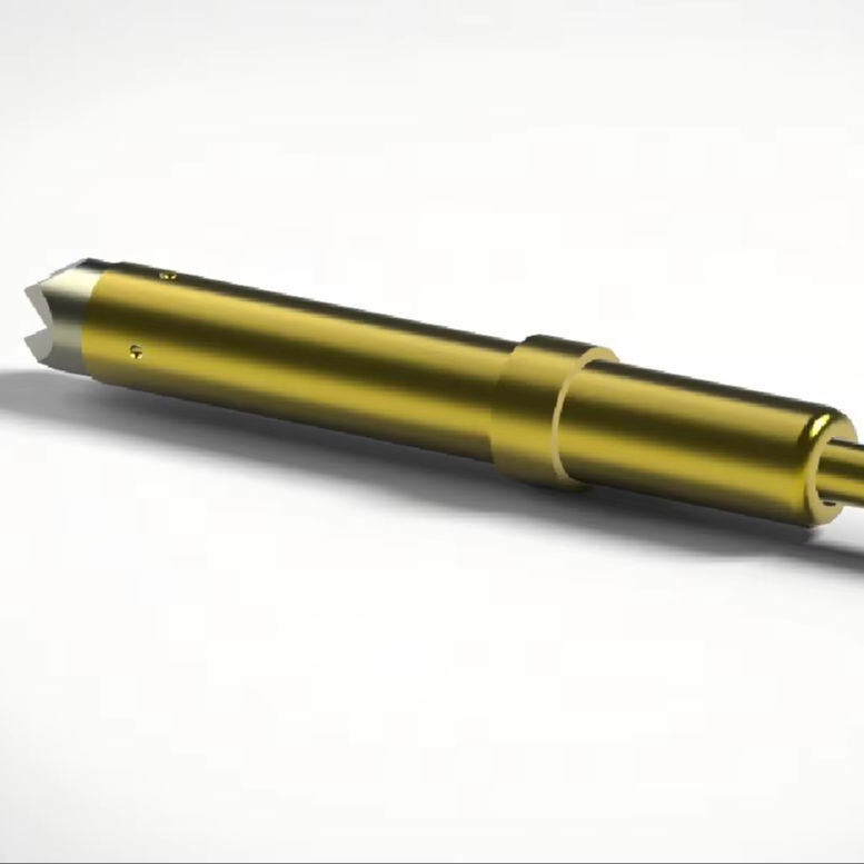 Gold Plated Spring Test Probe with 2A Current Rating and Custom Sizes for BGA Testing