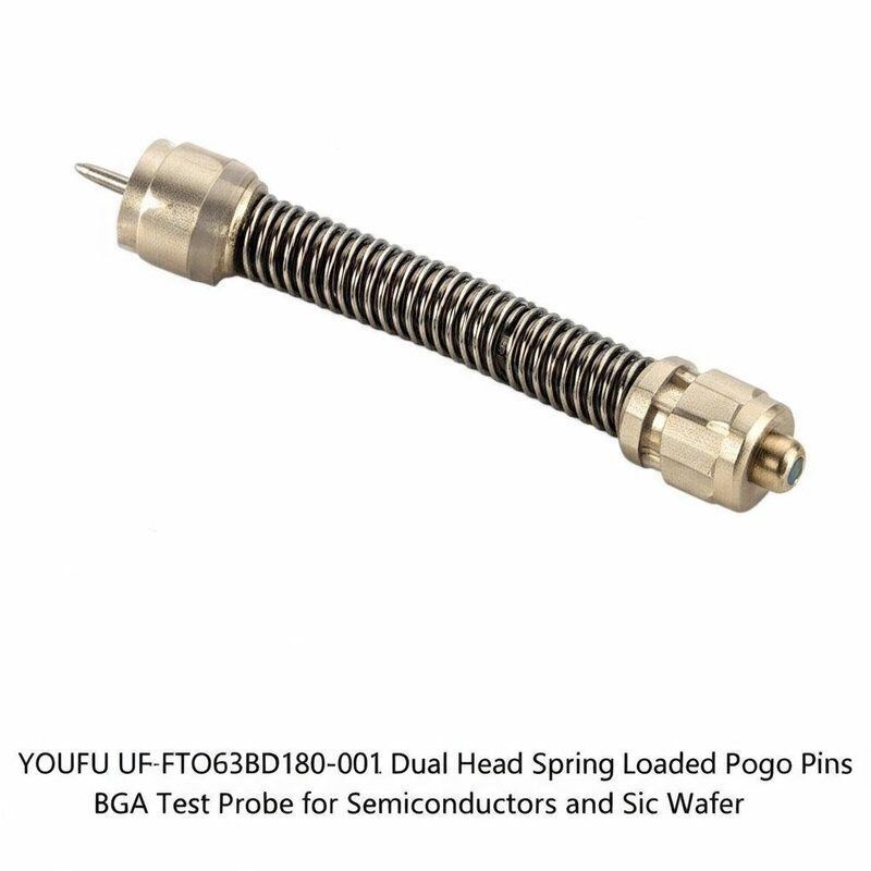 Gold Plated Spring Test Probe with 2A Current Rating and Custom Sizes for BGA Testing